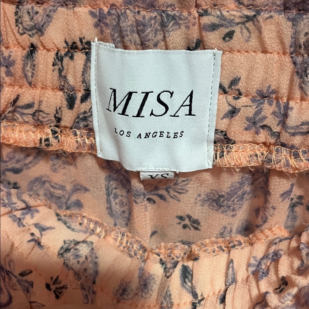 MISA LOS ANGELES nahla skirt in rose paisley‎ size XS pink purple - Picture 6 of 7